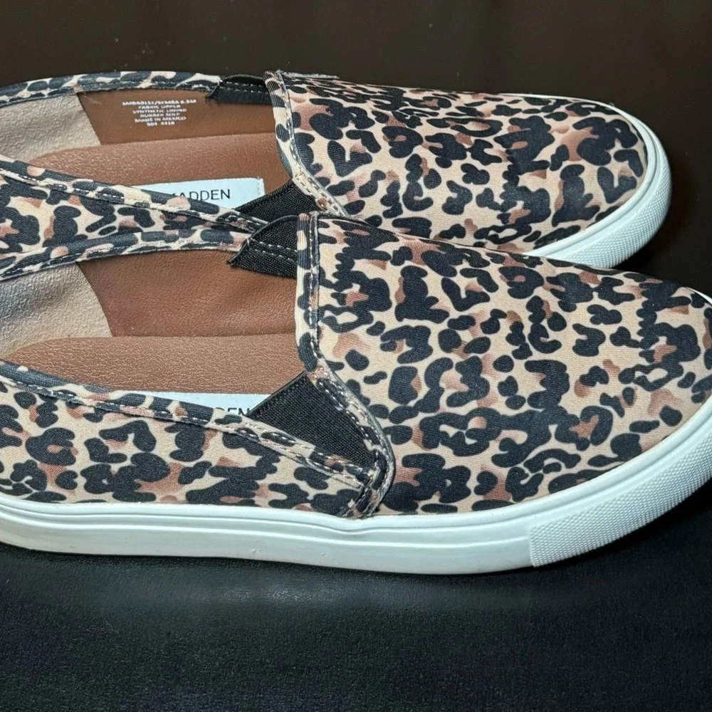 Steve Madden Symba Leopard Slip-On Sneakers Women’s 6.5 - Picture 4 of 12